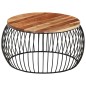 vidaXL Couchtisch Ø68 cm Massivholz Akazie vidaXL Couchtisch Ø68 cm Massivholz Akazie