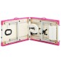 vidaXL Massageliege Klappbar 2-Zonen Aluminiumgestell Weiß und Rosa vidaXL Massageliege Klappbar 2-Zonen Aluminiumgestell Weiß und Rosa