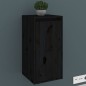 vidaXL Wandschrank Schwarz 30x30x60 cm Massivholz Kiefer vidaXL Wandschrank Schwarz 30x30x60 cm Massivholz Kiefer