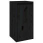 vidaXL Wandschrank Schwarz 30x30x60 cm Massivholz Kiefer vidaXL Wandschrank Schwarz 30x30x60 cm Massivholz Kiefer
