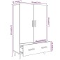 vidaXL Highboard Sonoma-Eiche 70x31x115 cm Holzwerkstoff vidaXL Highboard Sonoma-Eiche 70x31x115 cm Holzwerkstoff