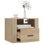 vidaXL Wand-Nachttische 2 Stk. Sonoma-Eiche 50x36x40 cm vidaXL Wand-Nachttische 2 Stk. Sonoma-Eiche 50x36x40 cm