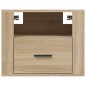 vidaXL Wand-Nachttische 2 Stk. Sonoma-Eiche 50x36x40 cm vidaXL Wand-Nachttische 2 Stk. Sonoma-Eiche 50x36x40 cm