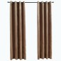 vidaXL Verdunkelungsvorhänge mit Ösen 2 Stk. Samt Beige 140x245 cm vidaXL Verdunkelungsvorhänge mit Ösen 2 Stk. Samt Beige 140x245 cm