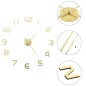 vidaXL 3D-Wanduhr Modernes Design 100 cm XXL Golden vidaXL 3D-Wanduhr Modernes Design 100 cm XXL Golden