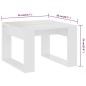 vidaXL Beistelltisch Weiß 50x50x35 cm Holzwerkstoff vidaXL Beistelltisch Weiß 50x50x35 cm Holzwerkstoff