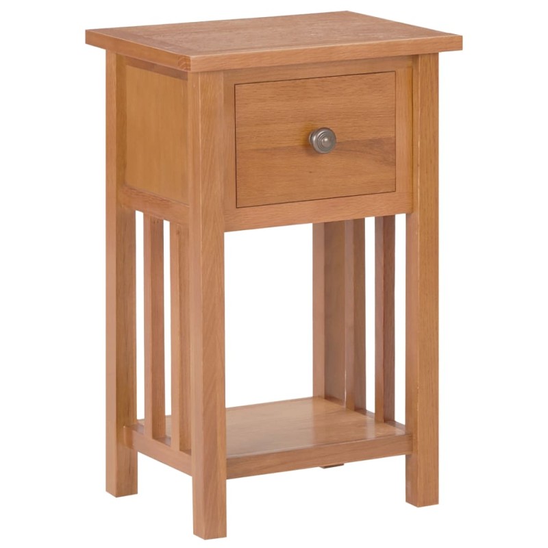 vidaXL Zeitungstisch mit Schublade 35x27x55 cm Massivholz Eiche vidaXL Zeitungstisch mit Schublade 35x27x55 cm Massivholz Eiche