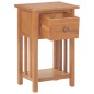 vidaXL Zeitungstisch mit Schublade 35x27x55 cm Massivholz Eiche vidaXL Zeitungstisch mit Schublade 35x27x55 cm Massivholz Eiche