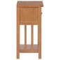vidaXL Zeitungstisch mit Schublade 35x27x55 cm Massivholz Eiche vidaXL Zeitungstisch mit Schublade 35x27x55 cm Massivholz Eiche