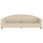 Tagesbett Creme 100x200 cm Stoff Tagesbett Creme 100x200 cm Stoff