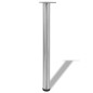 4x höhenverstellbares Tischbein gebürstetes Nickel 710 mm 4x höhenverstellbares Tischbein gebürstetes Nickel 710 mm