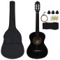 vidaXL 8-tlg. Klassikgitarren-Set für Anfänger Schwarz 1/2 34" vidaXL 8-tlg. Klassikgitarren-Set für Anfänger Schwarz 1/2 34"