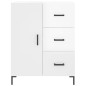 Highboard Hochglanz-Weiß 69,5x34x180 cm Holzwerkstoff Highboard Hochglanz-Weiß 69,5x34x180 cm Holzwerkstoff