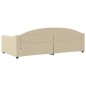 Tagesbett Creme 100x200 cm Stoff Tagesbett Creme 100x200 cm Stoff