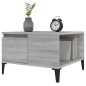 vidaXL Couchtisch Grau Sonoma 55x55x36,5 cm Holzwerkstoff vidaXL Couchtisch Grau Sonoma 55x55x36,5 cm Holzwerkstoff