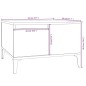 vidaXL Couchtisch Grau Sonoma 55x55x36,5 cm Holzwerkstoff vidaXL Couchtisch Grau Sonoma 55x55x36,5 cm Holzwerkstoff