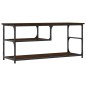 vidaXL TV-Schrank Braun Eichen-Optik 103x38x46,5cm Holzwerkstoff Stahl vidaXL TV-Schrank Braun Eichen-Optik 103x38x46,5cm Holzwerkstoff Stahl