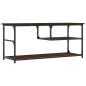 vidaXL TV-Schrank Braun Eichen-Optik 103x38x46,5cm Holzwerkstoff Stahl vidaXL TV-Schrank Braun Eichen-Optik 103x38x46,5cm Holzwerkstoff Stahl