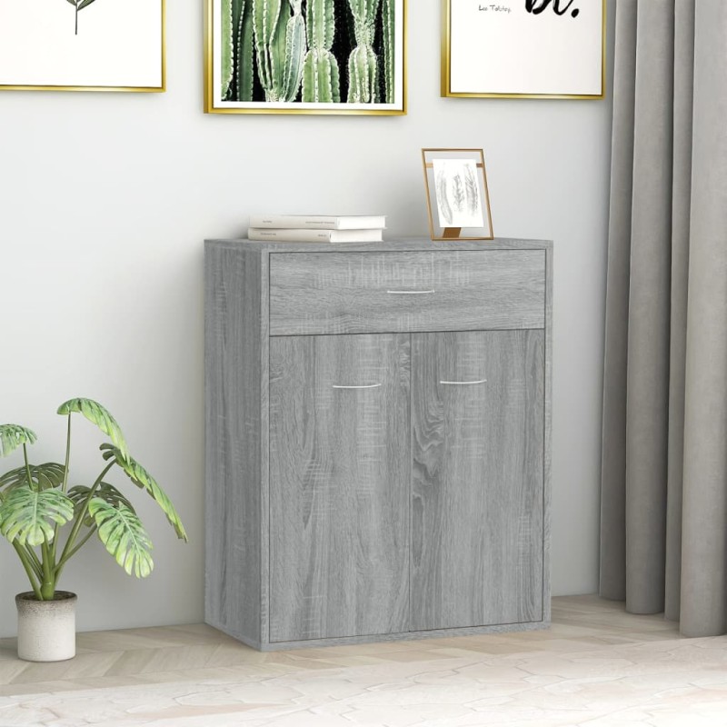 vidaXL Sideboard Grau Sonoma 60x30x75 cm Holzwerkstoff vidaXL Sideboard Grau Sonoma 60x30x75 cm Holzwerkstoff