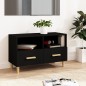 vidaXL TV-Schrank Schwarz 80x36x50 cm Holzwerkstoff vidaXL TV-Schrank Schwarz 80x36x50 cm Holzwerkstoff