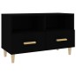 vidaXL TV-Schrank Schwarz 80x36x50 cm Holzwerkstoff vidaXL TV-Schrank Schwarz 80x36x50 cm Holzwerkstoff
