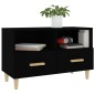 vidaXL TV-Schrank Schwarz 80x36x50 cm Holzwerkstoff vidaXL TV-Schrank Schwarz 80x36x50 cm Holzwerkstoff
