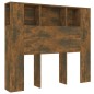vidaXL Kopfteil mit Ablagen Räuchereiche 120x18,5x102,5 cm vidaXL Kopfteil mit Ablagen Räuchereiche 120x18,5x102,5 cm