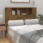 vidaXL Kopfteil mit Ablagen Räuchereiche 120x18,5x102,5 cm vidaXL Kopfteil mit Ablagen Räuchereiche 120x18,5x102,5 cm