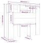 vidaXL Kopfteil mit Ablagen Räuchereiche 120x18,5x102,5 cm vidaXL Kopfteil mit Ablagen Räuchereiche 120x18,5x102,5 cm
