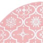 vidaXL Luxus-Weihnachtsbaumdecke mit Socke Rosa 150 cm Stoff vidaXL Luxus-Weihnachtsbaumdecke mit Socke Rosa 150 cm Stoff