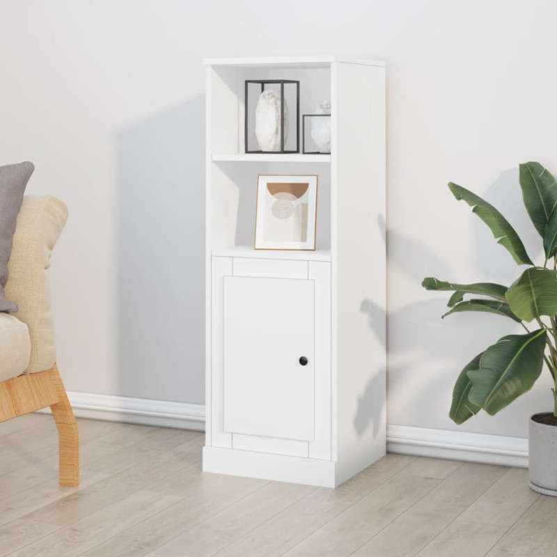 vidaXL Highboard Weiß 36x35,5x103,5 cm Holzwerkstoff vidaXL Highboard Weiß 36x35,5x103,5 cm Holzwerkstoff