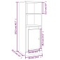vidaXL Highboard Weiß 36x35,5x103,5 cm Holzwerkstoff vidaXL Highboard Weiß 36x35,5x103,5 cm Holzwerkstoff