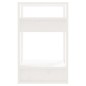 vidaXL Bücherregal/Raumteiler Weiß 41x35x57 cm Massivholz Kiefer vidaXL Bücherregal/Raumteiler Weiß 41x35x57 cm Massivholz Kiefer