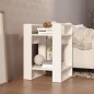 vidaXL Bücherregal/Raumteiler Weiß 41x35x57 cm Massivholz Kiefer vidaXL Bücherregal/Raumteiler Weiß 41x35x57 cm Massivholz Kiefer