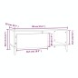 vidaXL Couchtisch Braun Eichen-Optik 90x50x36,5 cm Holzwerkstoff vidaXL Couchtisch Braun Eichen-Optik 90x50x36,5 cm Holzwerkstoff