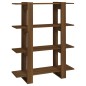 vidaXL Bücherregal/Raumteiler Braun Eichen-Optik 100×30×123,5 cm vidaXL Bücherregal/Raumteiler Braun Eichen-Optik 100×30×123,5 cm
