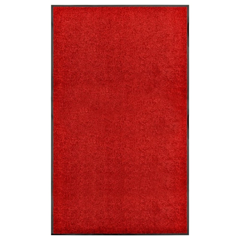vidaXL Fußmatte Waschbar Rot 90x150 cm vidaXL Fußmatte Waschbar Rot 90x150 cm