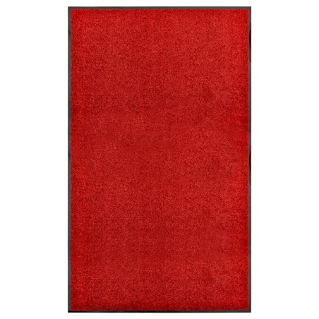 vidaXL Fußmatte Waschbar Rot 90x150 cm 