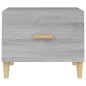 vidaXL Couchtisch Grau Sonoma 50x50x40 cm Holzwerkstoff vidaXL Couchtisch Grau Sonoma 50x50x40 cm Holzwerkstoff