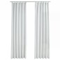 vidaXL Verdunkelungsvorhänge mit Haken 2 Stk. Grauweiß 140x175 cm vidaXL Verdunkelungsvorhänge mit Haken 2 Stk. Grauweiß 140x175 cm