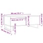 vidaXL Couchtisch Schwarz 90x50x36,5 cm Holzwerkstoff vidaXL Couchtisch Schwarz 90x50x36,5 cm Holzwerkstoff