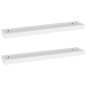 vidaXL Loggia Wandregale 2 Stk. Weiß 80x15x4 cm MDF vidaXL Loggia Wandregale 2 Stk. Weiß 80x15x4 cm MDF