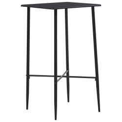 vidaXL Bartisch Schwarz 60 x 60 x 111 cm MDF