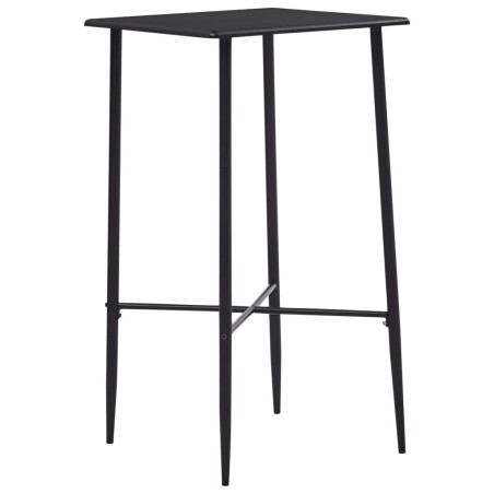 vidaXL Bartisch Schwarz 60 x 60 x 111 cm MDF