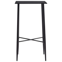 vidaXL Bartisch Schwarz 60 x 60 x 111 cm MDF