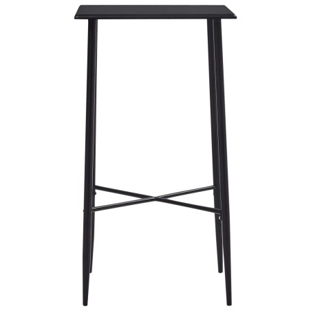 vidaXL Bartisch Schwarz 60 x 60 x 111 cm MDF