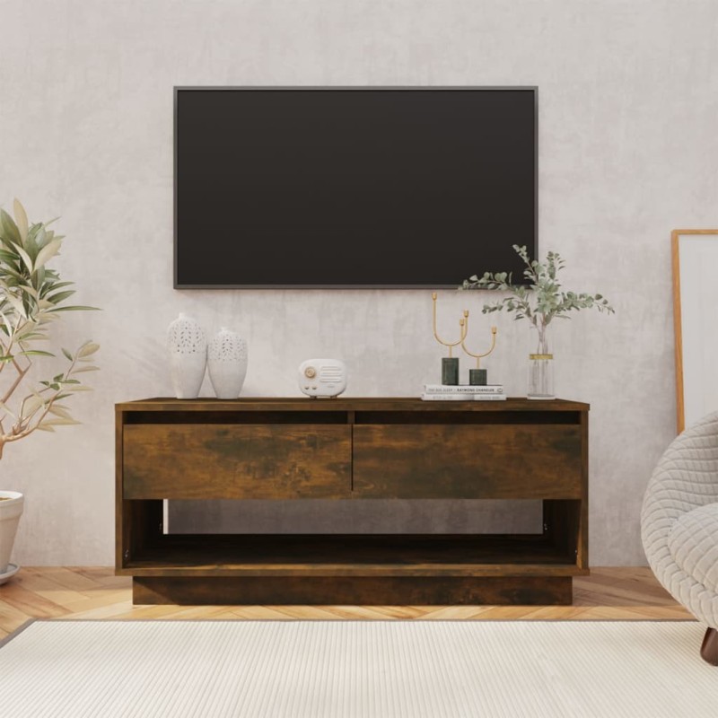 vidaXL TV-Schrank Räuchereiche 102x41x44 cm Holzwerkstoff vidaXL TV-Schrank Räuchereiche 102x41x44 cm Holzwerkstoff