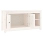 vidaXL TV-Schrank Weiß 103x36,5x52 cm Massivholz Kiefer vidaXL TV-Schrank Weiß 103x36,5x52 cm Massivholz Kiefer