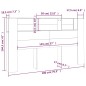 vidaXL Kopfteil mit Ablagen Braun Eichen-Optik 180x18,5x104,5 cm vidaXL Kopfteil mit Ablagen Braun Eichen-Optik 180x18,5x104,5 cm
