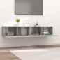 vidaXL TV-Schränke 2 Stk. Grau Sonoma 80x30x30 cm Holzwerkstoff vidaXL TV-Schränke 2 Stk. Grau Sonoma 80x30x30 cm Holzwerkstoff